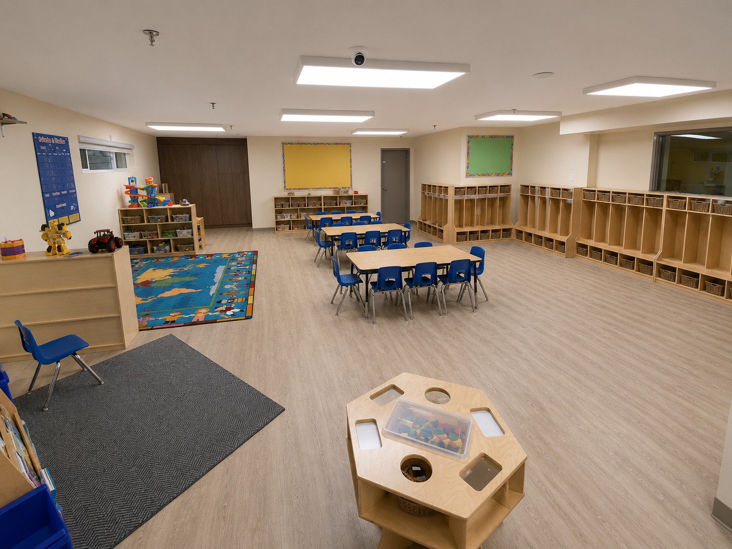 Completed classroom and activity space